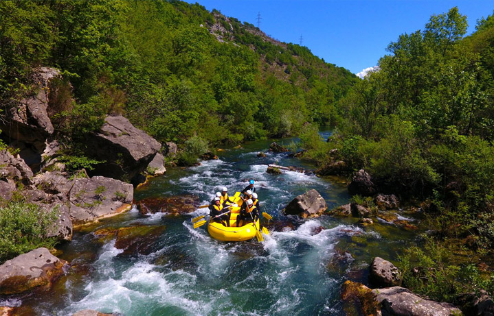 Rafting auf dem Cetina-Fluss